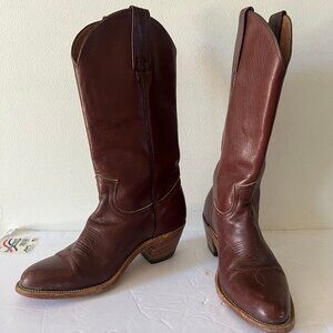 VINTAGE MENS FRYE WESTERN COWBOY BOOTS SIZE 8 MADE IN USA